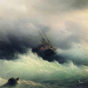 ivan constantinovich aivazovsky – ships in a storm d