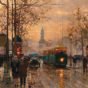 Edouard Leon Cortes-Paris, Rue Du Temple Et La Place De La Republique_d
