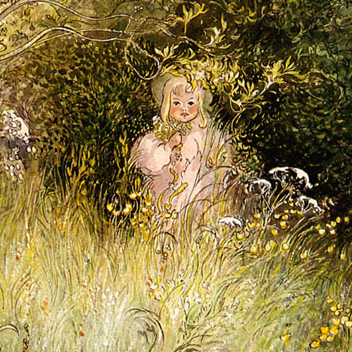 Carl Larsson-A Fairy or Kersti and a View of a Meadow_1080x1920_d