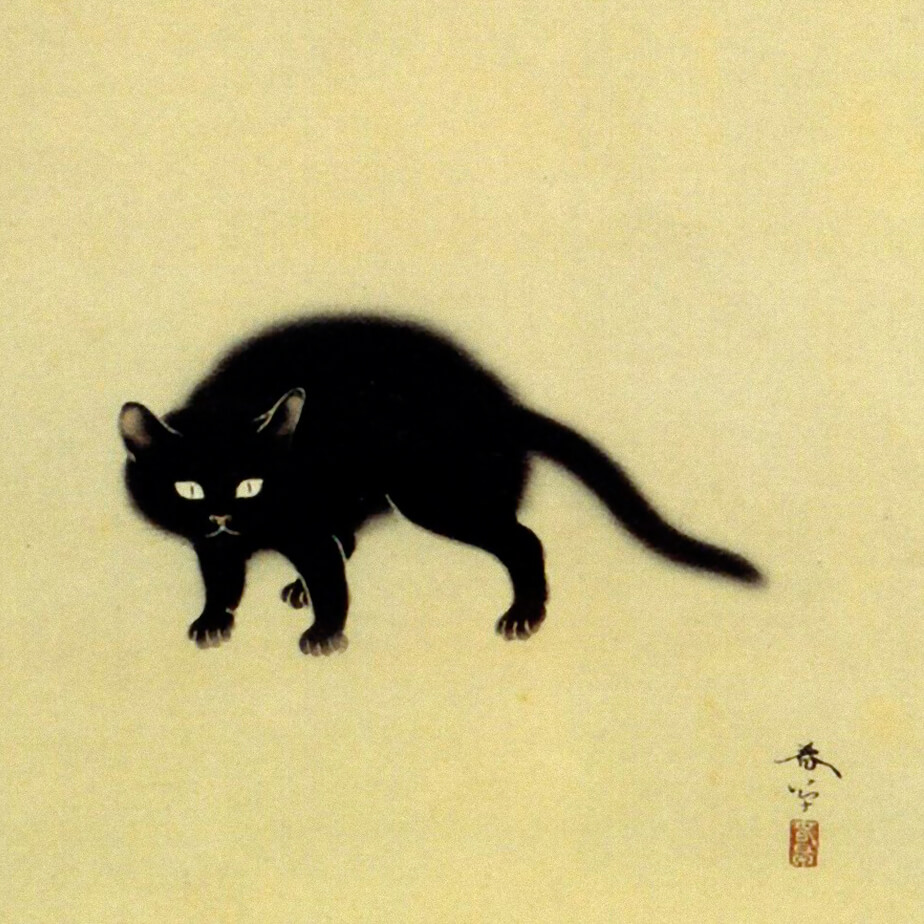 菱田春草 黒猫 壁紙ギャラリー Kagirohi