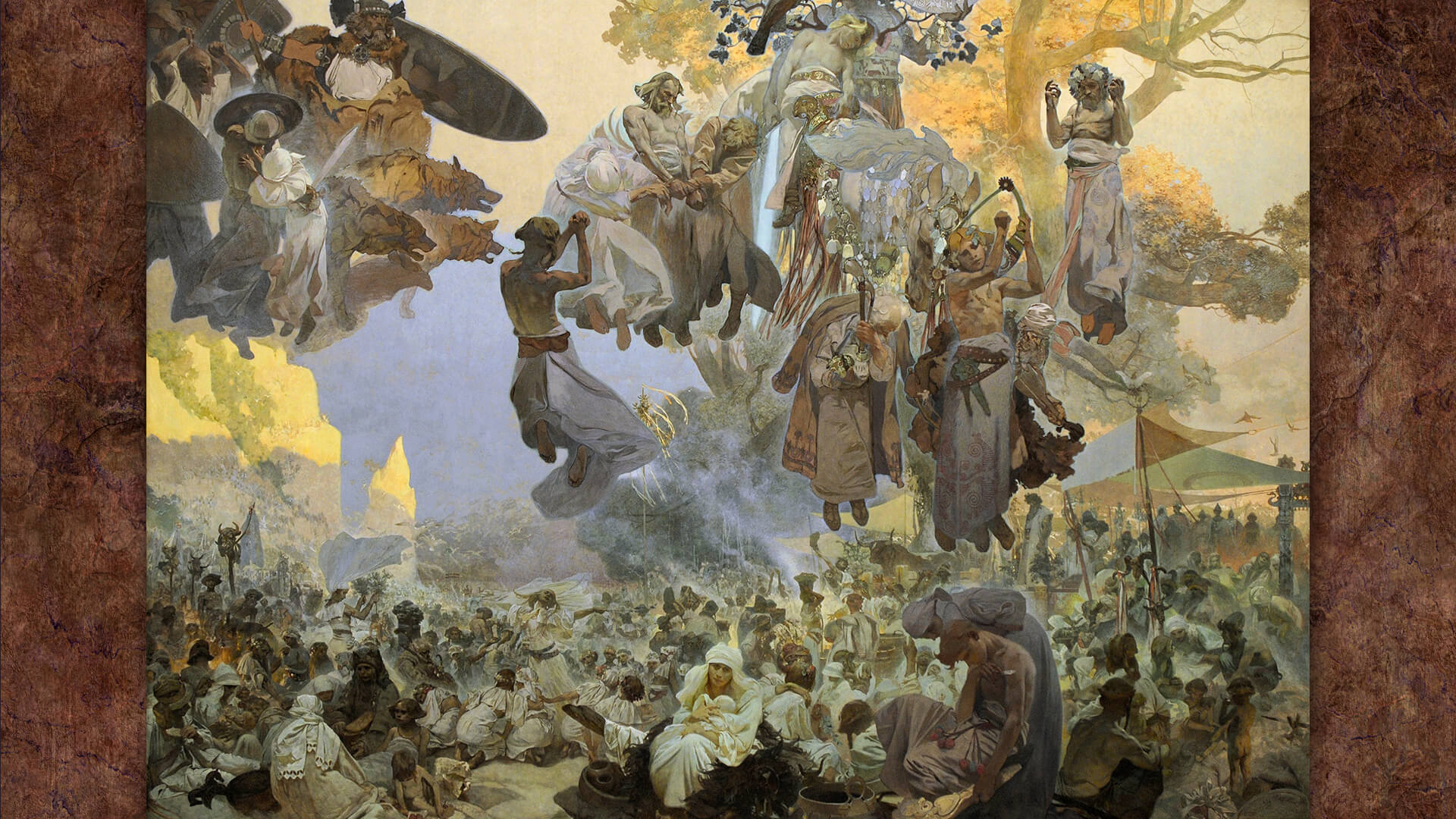 アルフォンス ミュシャ ルヤナ島のスヴァントヴィト祭 神々が戦う時 救いは芸術にある 壁紙ギャラリー Kagirohi