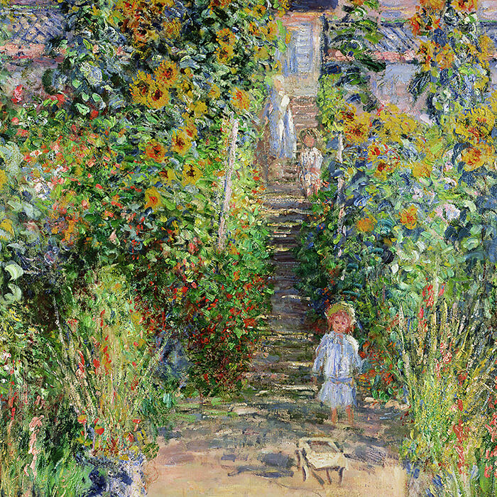 クロード モネ Monet S Garden At Vetheuil 壁紙ギャラリー Kagirohi