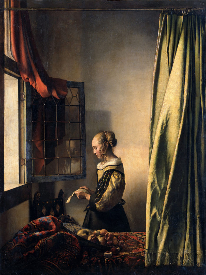 Johannes Vermeer - Brieflezend meisje bij het venster 2048x2732
