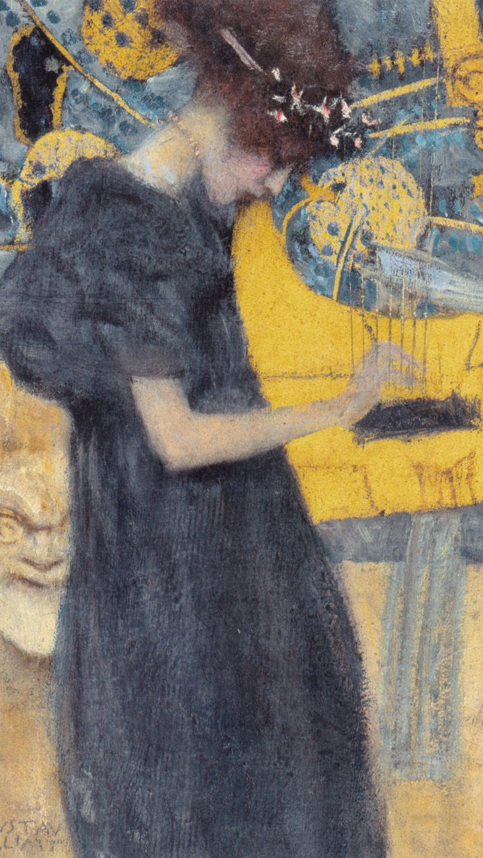 Gustav Klimt - Music I 1080x1920