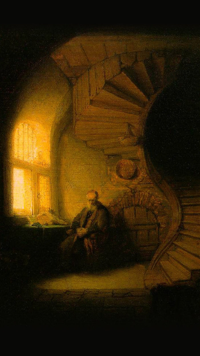 Rembrandt - Philosopher in Meditation 1080x1920