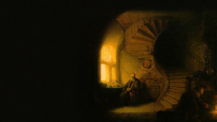 Rembrandt - Philosopher in Meditation 1920x1080