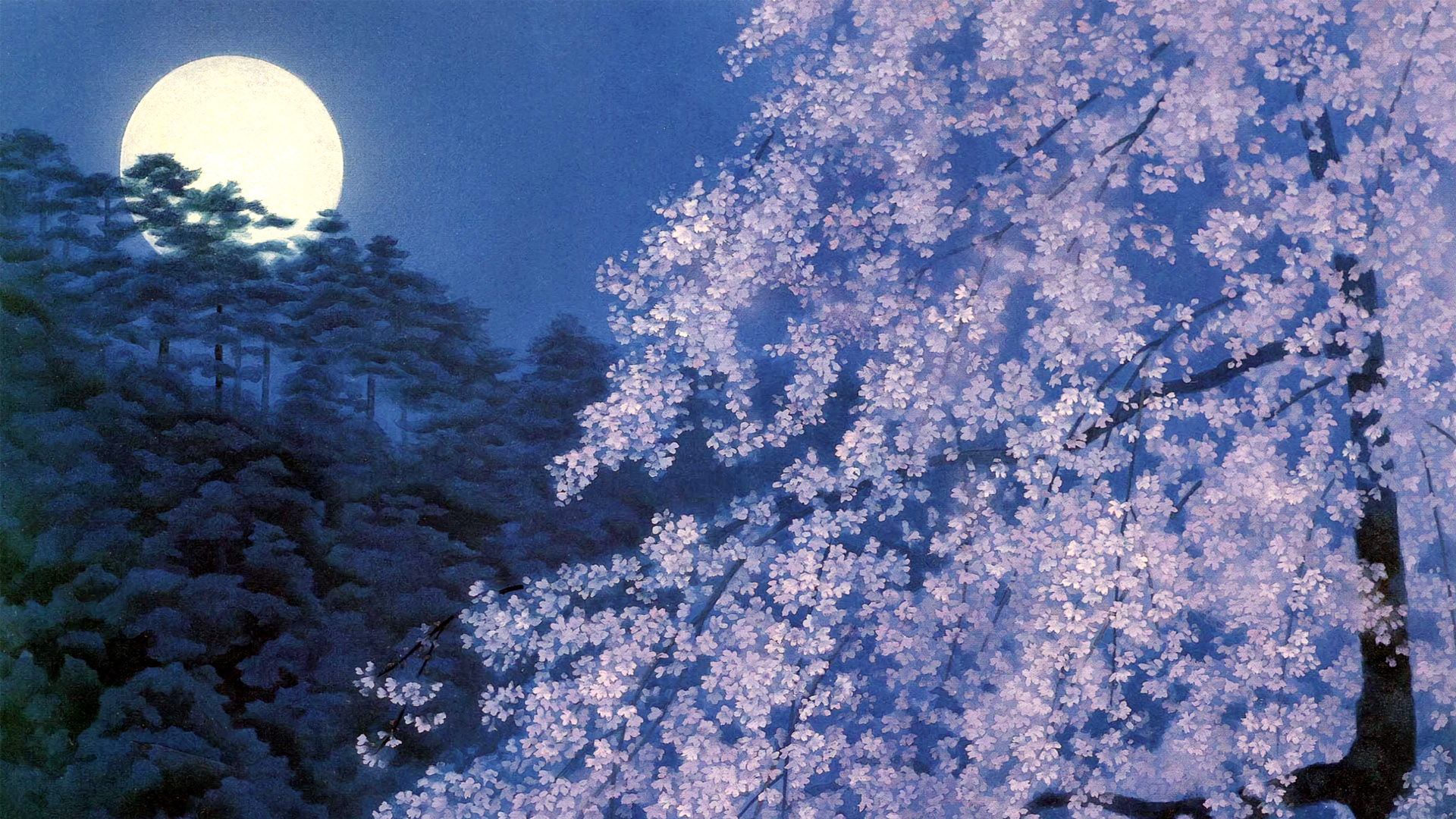 東山魁夷 宵桜 壁紙ギャラリー Kagirohi