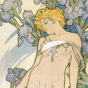 Alfons Mucha – Four flowers iris d