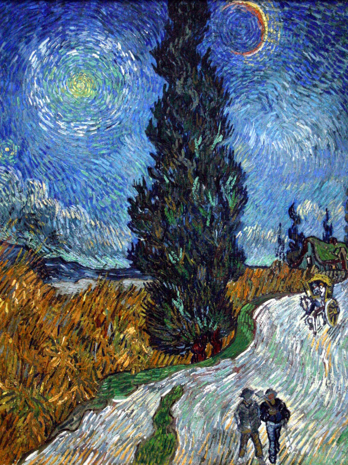 Vincent van Gogh - Road with Cypress and Star 2048x2732