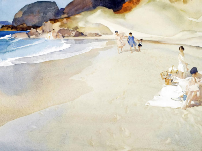 William Russell - Flint Picnic by the sea 2732x2048