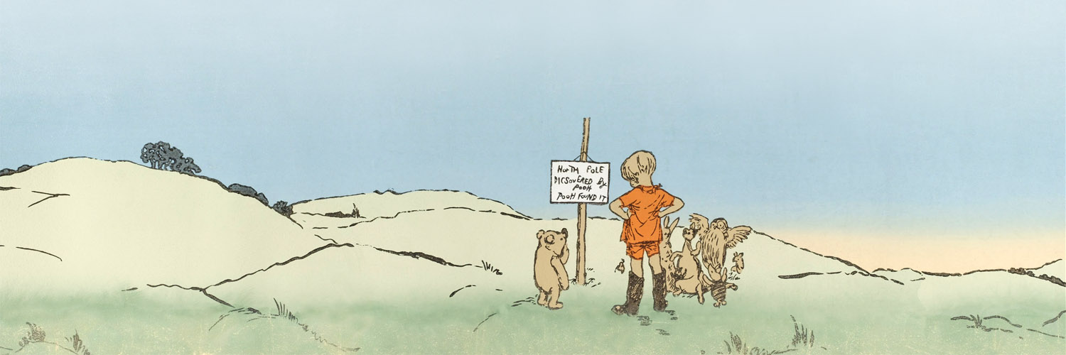 Winnie the Pooh - North Pole Discovered 1500x500