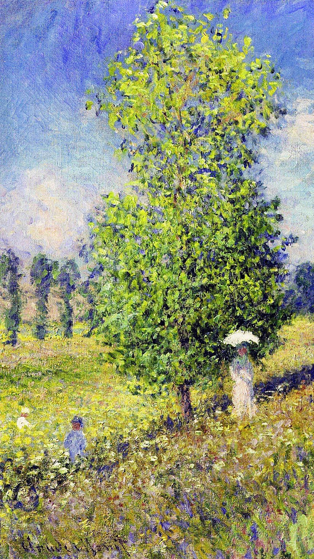 Claude Monet - The Summer, Poppy Field 1080x1920