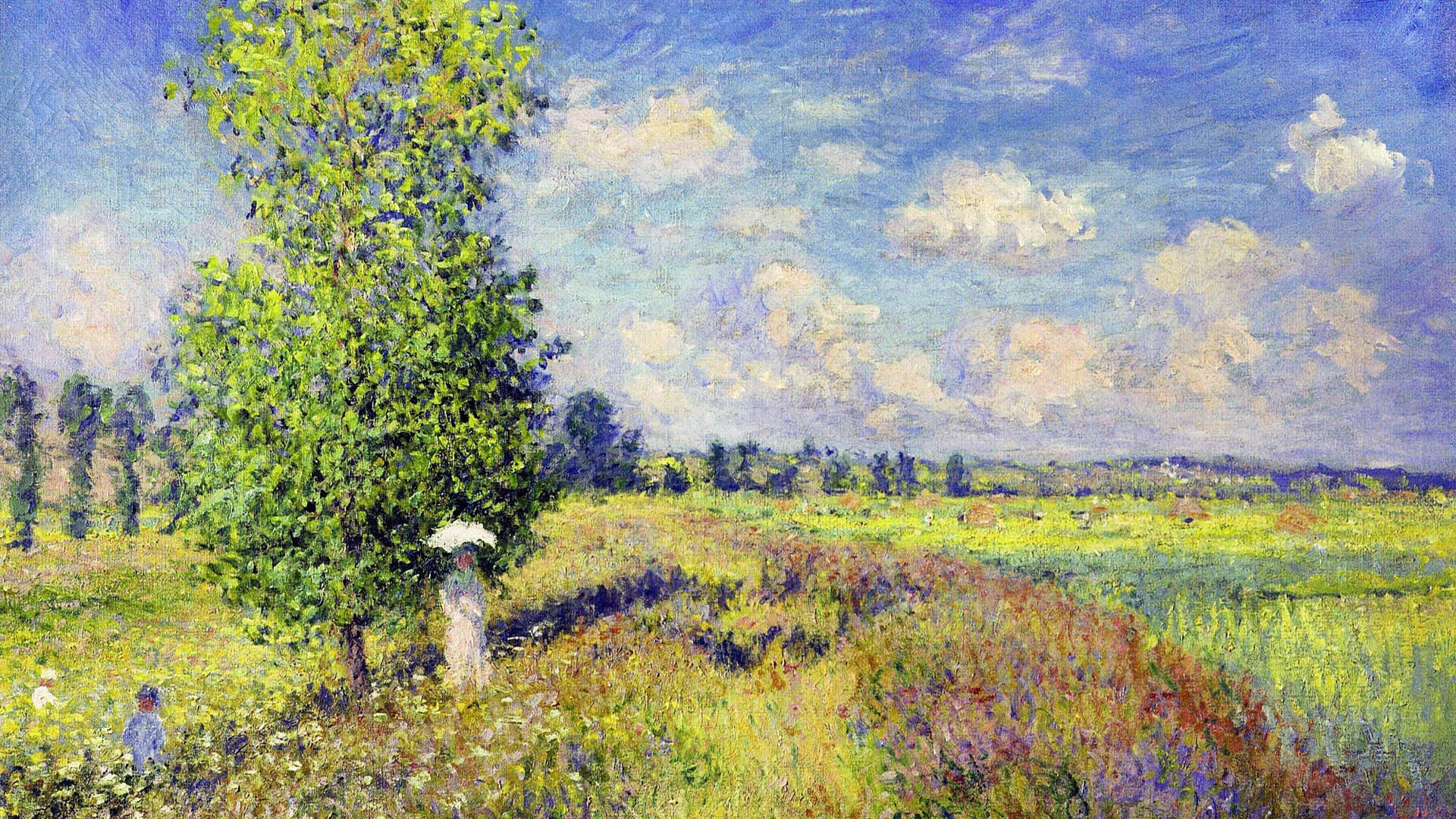 Claude Monet - The Summer, Poppy Field 1920x1080