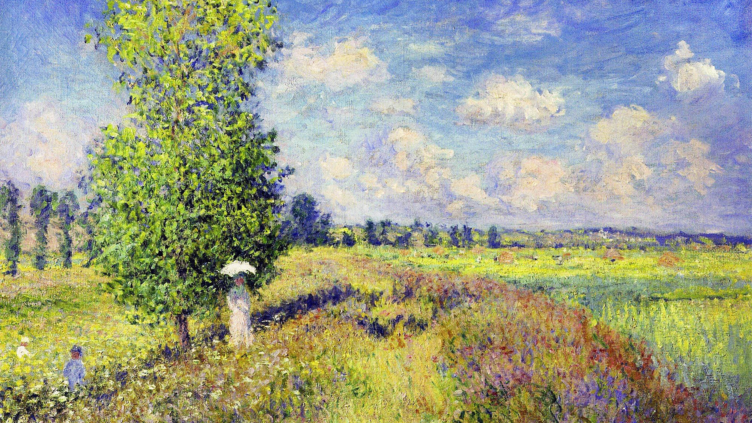 Claude Monet - The Summer, Poppy Field 2560x1440