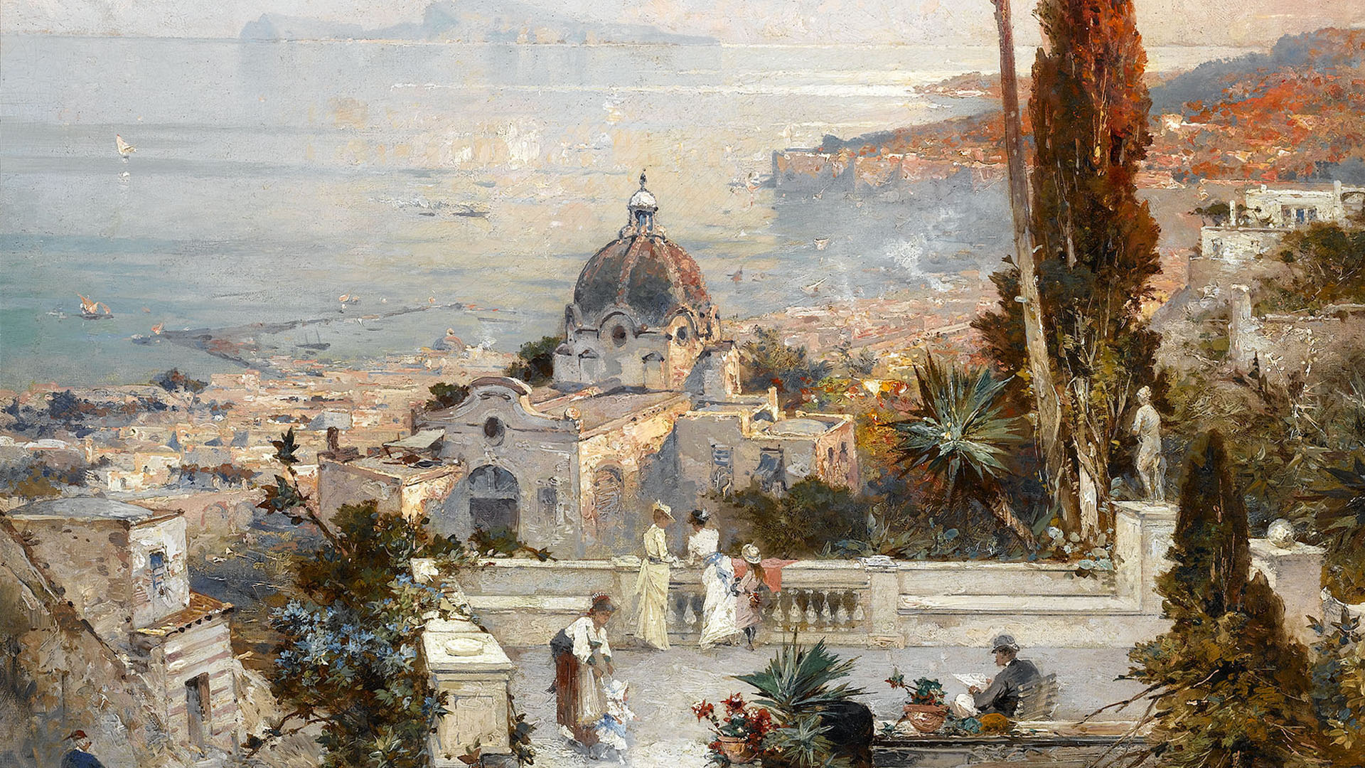 Franz Richard Unterberger - The view from the Balcony 1920x1080