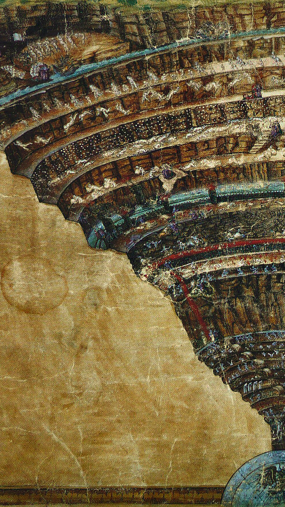 Sandro Botticelli Map of hell 1080x1920
