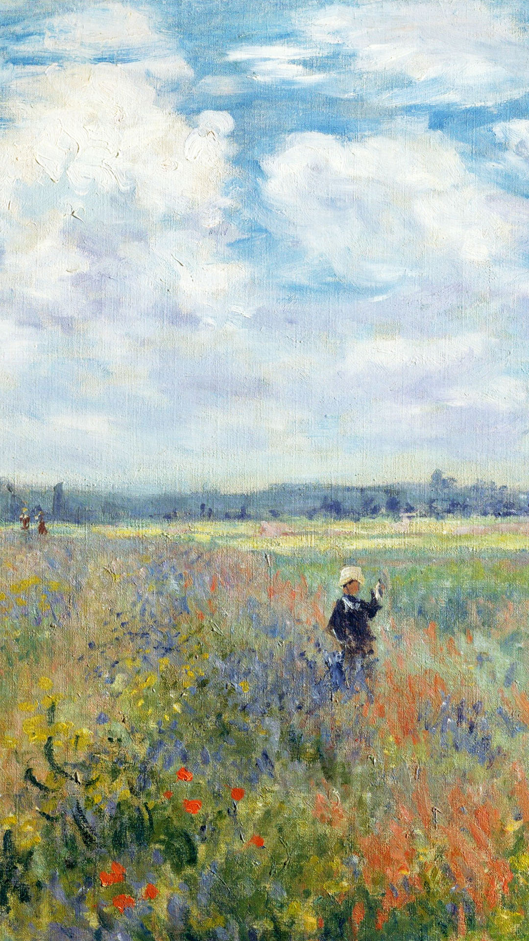 クロード・モネ / Poppy fields near argenteuil | 壁紙ギャラリー 