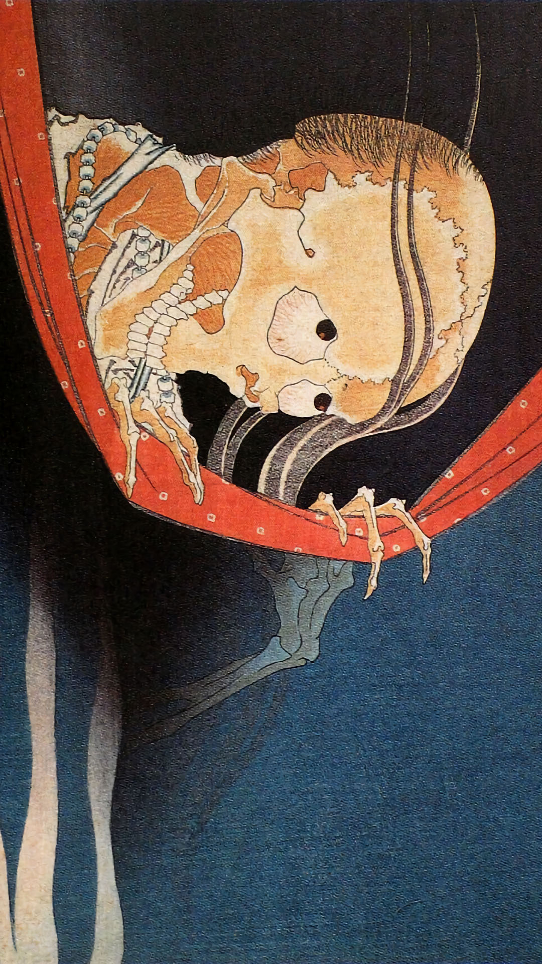 Katsushika Hokusai - Hyaku monogatari kohadakoheiji 1080x1920