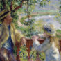 Pierre-Auguste Renoir - By the Water (Near the Lake) d