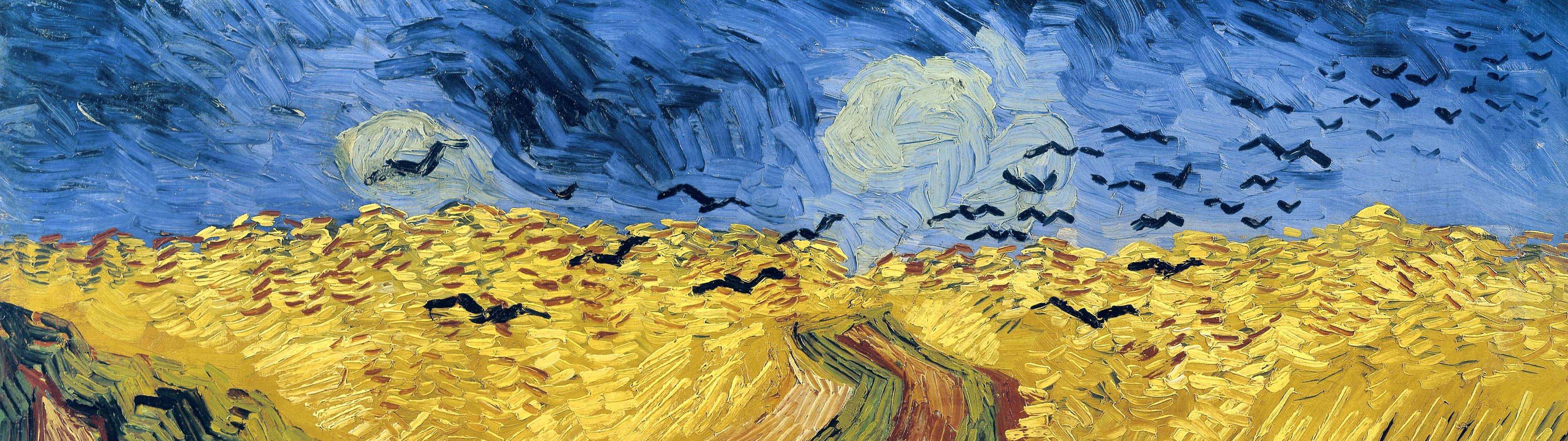 Vincent van Gogh – Trigal con cuervos 3840x1080