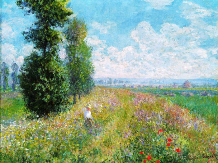 Claude Monet - Meadow with Poplars 2732x2048