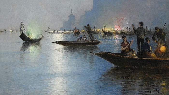 Wilhelm von Gegerfelt - Venice in twilight 1920x1080