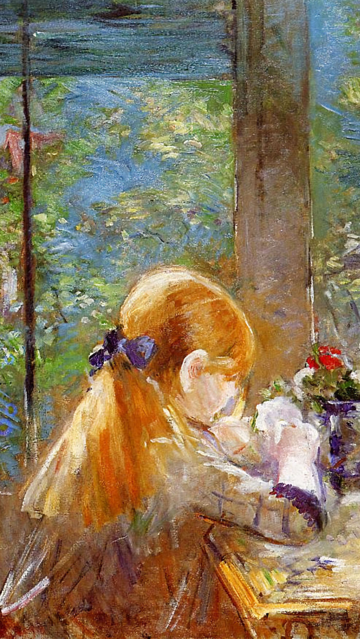 Berthe Morisot - Red haired girl 1080x1920