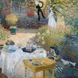 クロード・モネ / 昼食会 アルジャントゥイユのモネの庭 1873